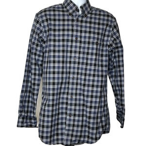 ORVIS mens long sleeve plaid shirt, size MT, in good condition